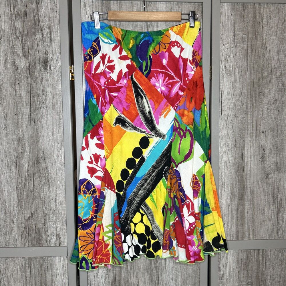 Jams World Skirt Colorful Cruise Mix Hawaii Midi
